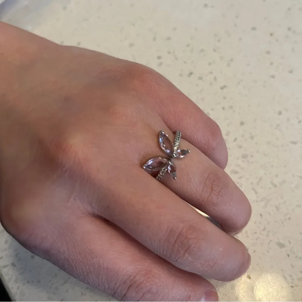 Copper‎ Butterfly Decor Cuff Ring